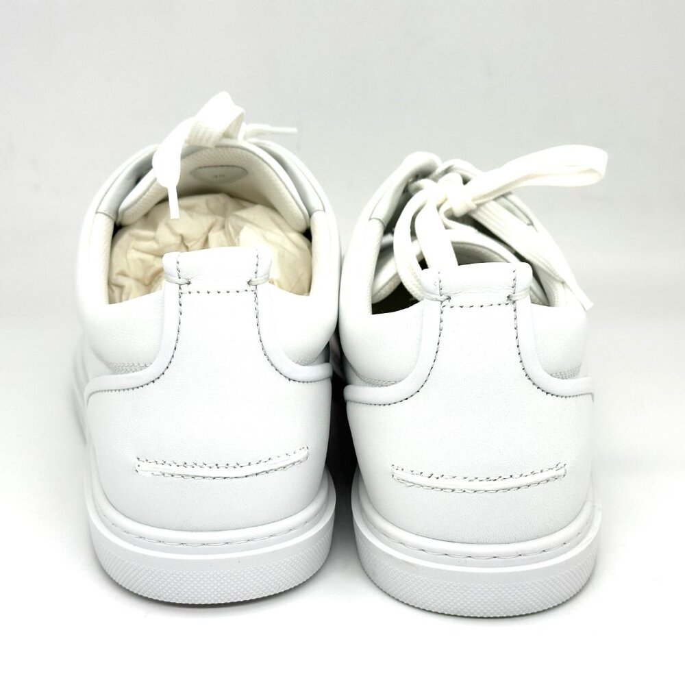 Christian Louboutin JIMMY FLAT Mens Leather Trainers Sneakers Shoes White - Picture 12 of 16